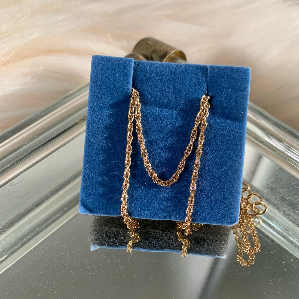 Gold vermeil chain 53 cm length with extender